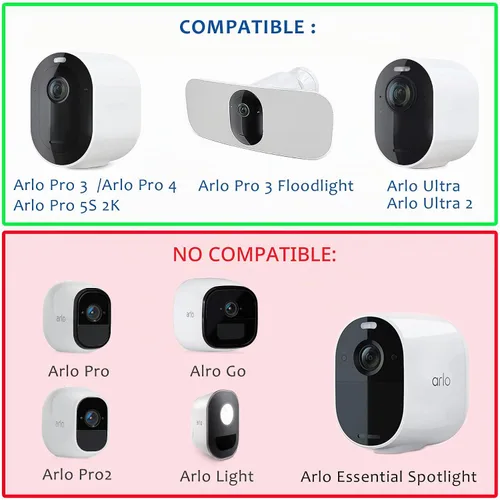 Vista 2 de Cargador de panel solar para Arlo Pro5S 2K, Pro4, Pro3, Floodlight, Ultra2 y Ultra Cámaras Sistema de Cámara de Seguridad -1PACK