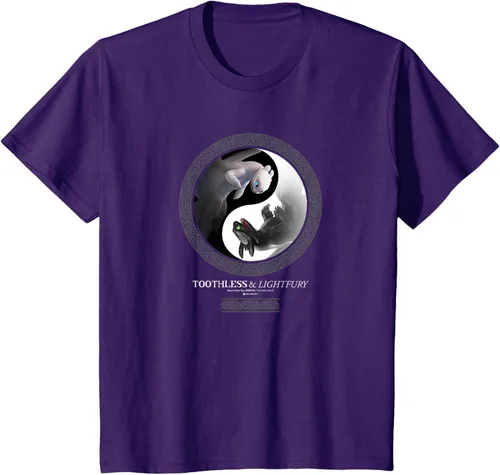 Vista 17 de Cómo entrenar a tu dragón 3 Yin Yang Dragon Camiseta