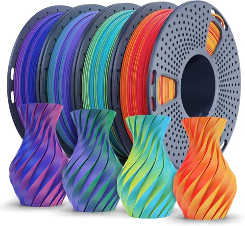 Vista 25 de SUNLU - Filamento PLA mate de 1/16 pulgadas para impresora 3D, carrete compatible con filamento de repuesto Bambulab, de 2.2 libras, textura
