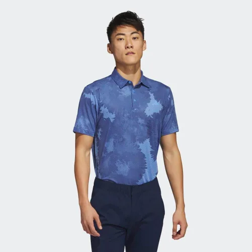 Vista 2 de adidas Men's Flower Mesh Golf Polo Shirt