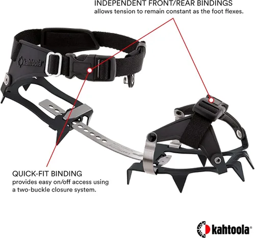 Vista 3 de Kahtoola K 10 Crampón de senderismo para nieve, montañismo en hielo y trekking