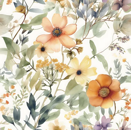 Vista 12 de Guvana Papel tapiz floral de 78.7"×16.14" amarillo/naranja despegar y pegar, papel de contacto floral bohemio, papel de pared removible