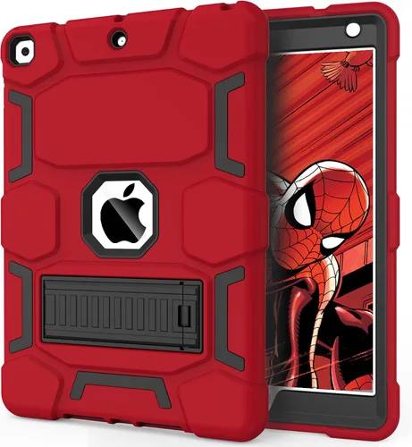 Vista 27 de CCMAO Funda para iPad de 6ª/5ª generación (9.7 pulgadas, 2018/2017), iPad Air de 2ª generación (2014) con soporte, funda protectora híbrida a prueba