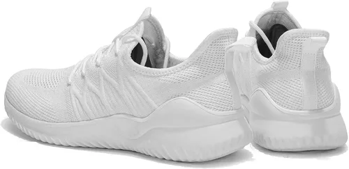 Vista 7 de Zapatos casuales para correr para hombre, ligeros, cómodos, informales, de malla, para trabajo, gimnasio, tenis, caminar, entrenamiento cruzado