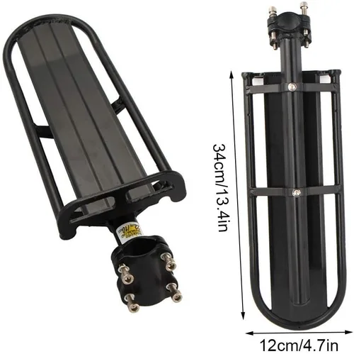 Vista 2 de ThreeH - Portaequipajes retráctil para bicicleta, aleación de aluminio, fácil de instalar Aleación de aluminio, soporte para bolsa de alforja