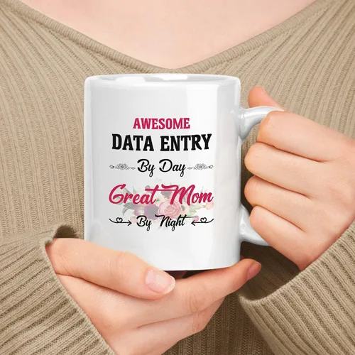 Vista 21 de Regalo para el desarrollador de backend 11oz, 15oz taza de cerámica blanca, regalo para madre impresionante () Por día, gran mamá por la noche