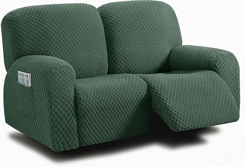 Vista 38 de ULTICOR Fundas de sofá reclinable de 8 piezas, fundas elásticas de jacquard para sofá reclinable de 3 cojines, fundas deslizables gruesas, suaves