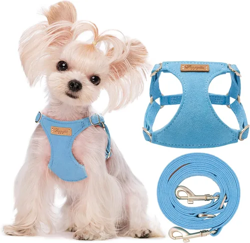 Vista 25 de Arnés para cachorros Puppytie XXS sin tirones con correa multifuncional para perro, suave ajustable, sin estrangulamiento, a prueba de escapes