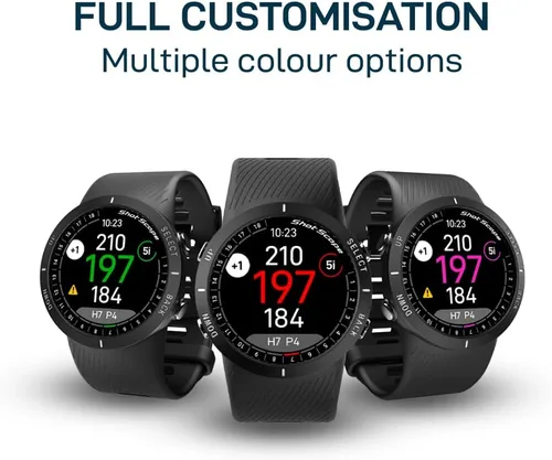 Vista 4 de Shot Scope V5 Reloj GPS, seguimiento de disparos, 36k+ cursos precargados, mapas de curso completo, sin suscripción (negro)