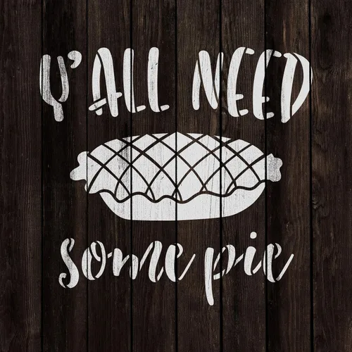 Vista 4 de Yall Need Pie Stencil - Captura la esencia del otoño en diseños, plantilla de otoño