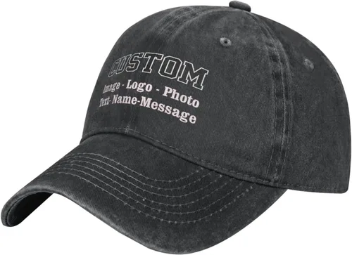 Vista 25 de Gorras de béisbol unisex personalizadas para hombres y mujeres, sombrero personalizado con tu propia imagen, logotipo, texto, nombre, gorras