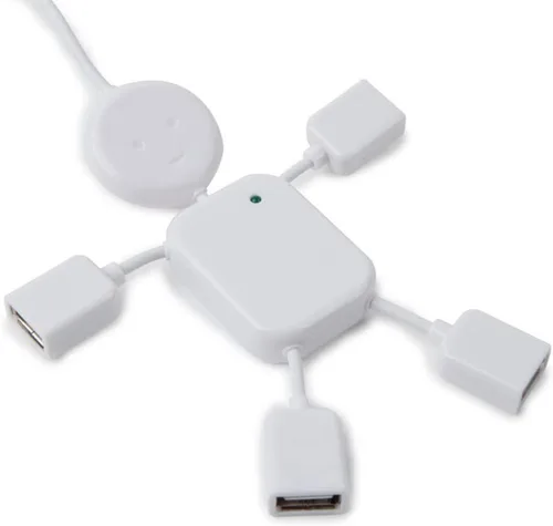 Vista 2 de Kikkerland US006 USB Hubman, blanco