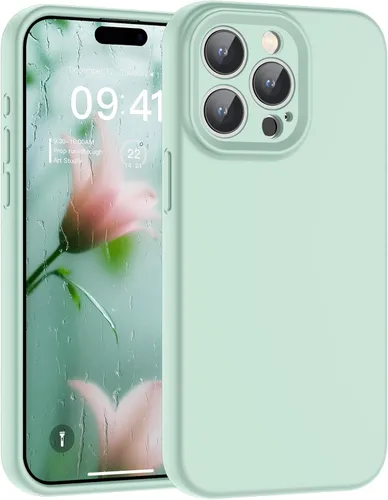 Vista 123 de SUPFINE - Funda diseñada para iPhone 12, silicona líquida premium con [forro de microfibra suave antiarañazos][protección de cámara mejorada], funda