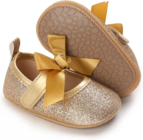 Vista 3 de BENHERO Zapatos de bebé para niñas zapatos planos Mary Jane para bebé vestido de boda zapatos deportivos para bebé
