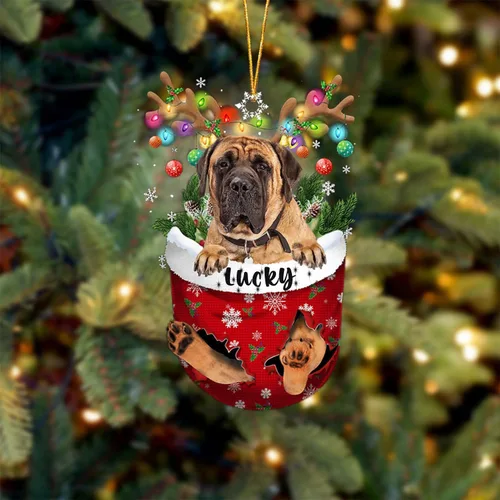 Vista 49 de Adorno de Navidad personalizado para perro Airedale Terrier en bolsillo de nieve, adorno para árbol de Navidad, idea de regalo para amantes