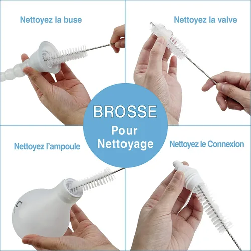 Vista 7 de TopQuaFocus Kits de bombillas de enema para mujeres y hombres, ducha íntima femenina, bombilla anal con 5 boquillas reemplazables y tubo de silicona