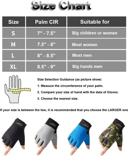 Vista 7 de SUJAYU Guantes sin dedos, guantes multiusos para agua y deportes para pesca, vela, remo, kayak y más, para hombres y mujeres