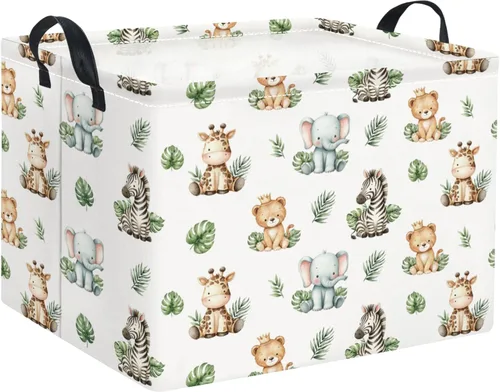 Vista 26 de Cestas para Bebé Cestas de Juguetes para Niños y Niñas Cesta de Regalo del Bosque Vacía Bonita Contenedor de Almacenamiento Caja Organizadora Animal