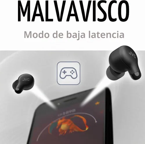 Vista 3 de JVC Marshmallow - Auriculares inalámbricos Bluetooth 5.3 con batería de 28 horas, auriculares de espuma viscoelástica para comodidad durante todo