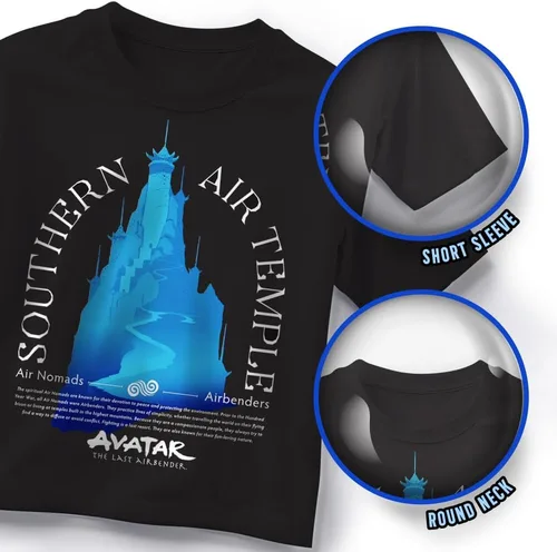 Vista 3 de Nickelodeon Paquete de 2 camisetas para niños Avatar y Airbending para niños