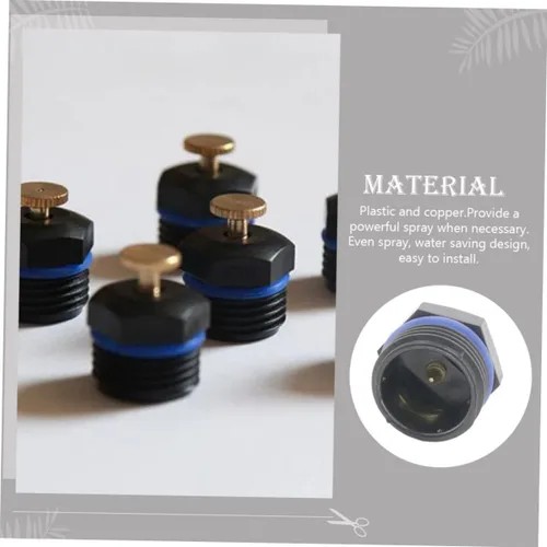 Vista 9 de Yardwe Boquilla atomizadora, accesorio de riego para césped, cabezal de aspersor profesional, cabezal de rociador, cabezales de aspersor de riego