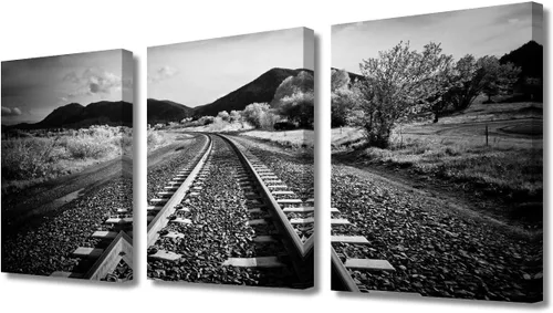 Vista 18 de TUMOVO Cuadros de la ciudad de Nueva York, arte de pared en blanco y negro, 3 paneles, rascacielos del centro de América, impresiones artísticas