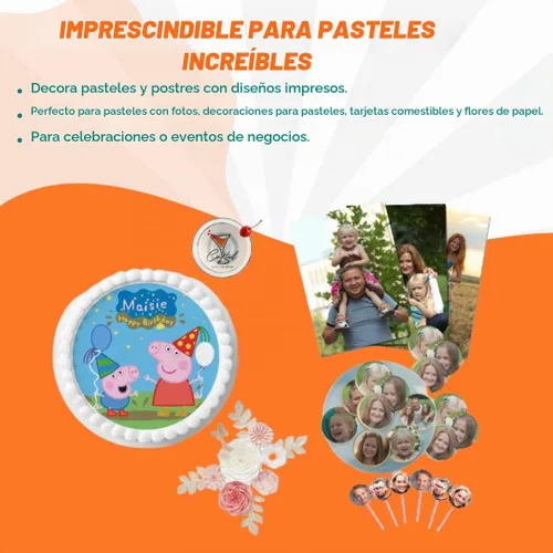 Vista 7 de Watson & Webb - Hojas de papel de oblea comestible imprimible (0.014 in, 25 hojas), vegano, certificado ISO, insípido