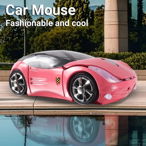 Vista 2 de elec Space Mouse inalámbrico, ratón inalámbrico de automóvil de 2.4 GHz, ratón inalámbrico óptico ergonómico 3D con receptor USB para PC, laptop