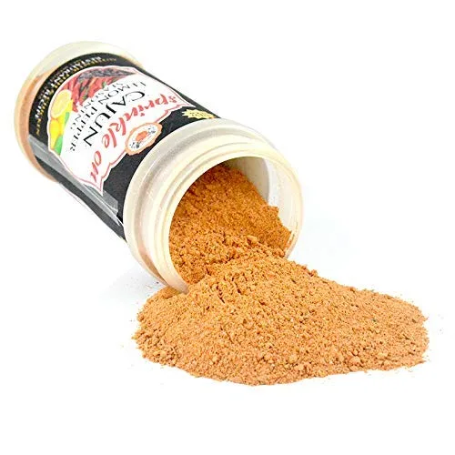 Vista 3 de Sprinkle On Condimento de pimienta de limón cajún, botella de 9 onzas