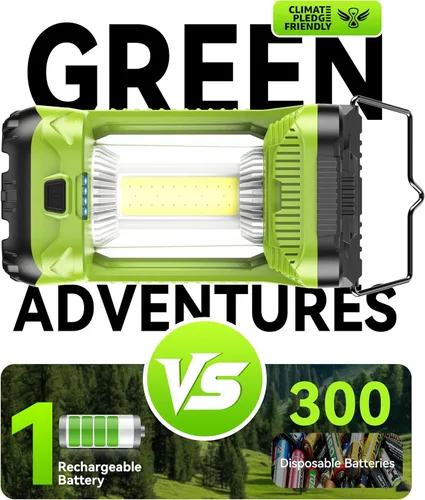 Vista 7 de AlpsWolf Linterna de Campamento Recargable, Linterna LED de 4000mAh para Cortes de Energía, Linterna de Campamento Super Brillante Portátil