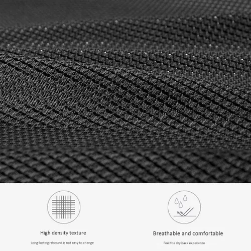 Vista 3 de Silla de oficina de malla con respaldo medio, ergonómica, giratoria, silla de computadora de malla negra con lumbar de altura ajustable (E)