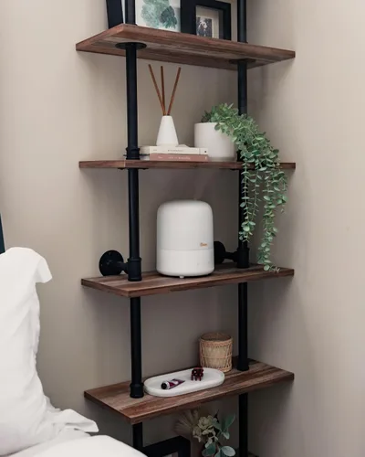 Vista 8 de Crane Top Fill - Mini humidificador para dormitorio y guardería, difusor de aceite esencial 3 en 1, luz para dormir, 0.5 galones, humidificador