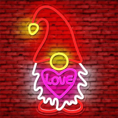 Vista 8 de Letrero de neón para el día de San Valentín, luz LED de neón regulable con texto en inglés «Hello Love» para decoración de pared, letrero de neón