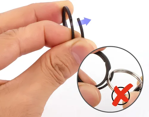 Vista 3 de BANG TI Titanium Quick Release Side Pushing Key Rings Labor Saving Bulk KitK28 Grey Kit Series