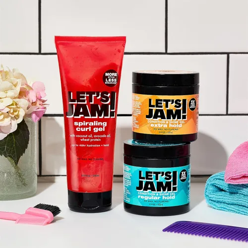 Vista 7 de SoftSheen, Carson Let's Jam gel brillante y acondicionador, permanencia extra, 4.4 onzas