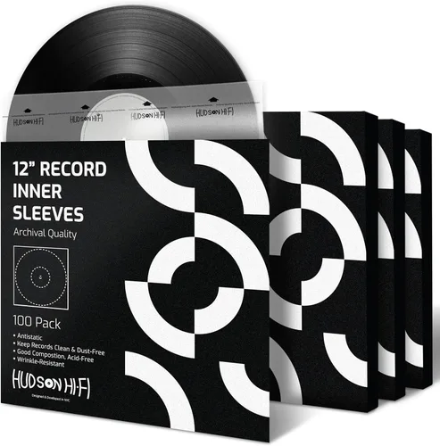 Vista 9 de Hudson Hi-Fi - Fundas interiores antiestáticas para discos de vinilo de 50 unidades - Fundas transparentes duraderas para discos - Protege tus