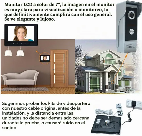 Vista 2 de Sistema de intercomunicación video, sistema video atado con cable