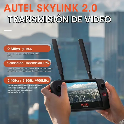 Vista 8 de Autel Robotics EVO 2 Pro V3: 2025 Son-y 1" CMOS y video HDR 6K, algoritmo de luz de luna 2.0, ISO máximo 44000, DNG de 12 bits, controlador