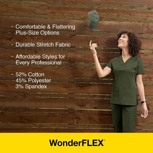 Vista 5 de WonderWink Wonderflex Faith - Pantalón estilo hospitalario para mujer