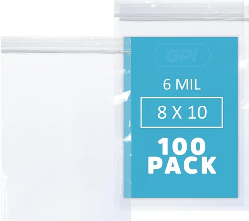 Vista 33 de GPI - 6 mil, extra resistente, bolsas de plástico transparentes con cremallera resellable de 2 x 5 pulgadas, resistentes a perforaciones, bolsas