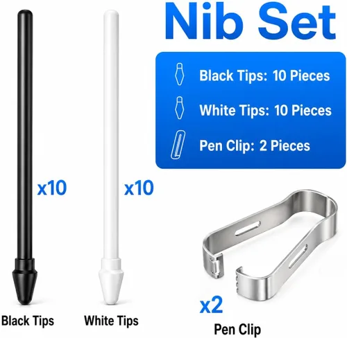 Vista 5 de 20 puntas de repuesto compatibles con Galaxy Tab S11/S11 Ultra S Pen