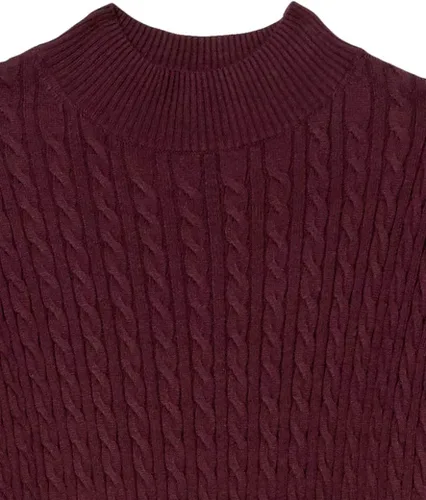 Vista 6 de Tienda Essentials Suéter ligero de manga larga con cuello alto falso para mujer