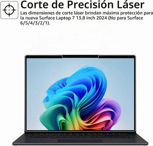 Vista 2 de Protector de pantalla Megoo ArmorShield para Surface Laptop 13.8" 8/7