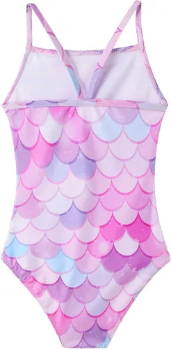 Vista 2 de Traje de baño de una pieza para niñas, multicolor, para deportes, verano y playa, de 2 a 10 años