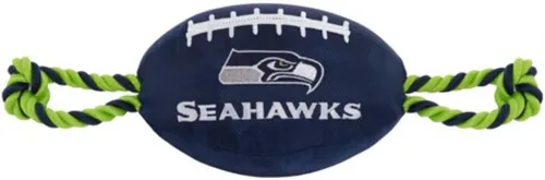 Vista 11 de Juguetes de fútbol NFL Arizona Cardinals para perros de Pets First, materiales de nylon de alta calidad, fuertes cuerdas de tracción, silbato