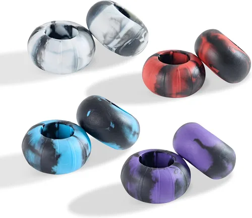 Vista 6 de Anillos para la empuñadura del bate, Anillos de estrangulamiento de primera calidad, Anillos de presión para béisbol, Incluye: Paquete de 8 anillos