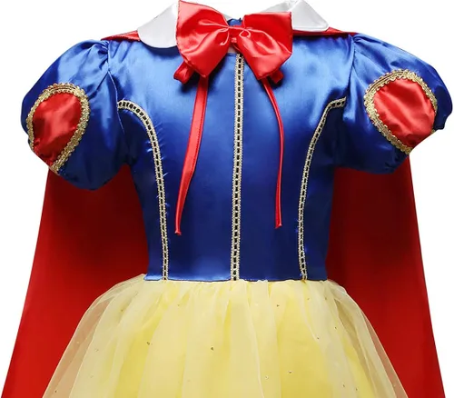 Vista 5 de Nileafes Disfraz de princesa para niña fiesta de cumpleaños disfraz de cosplay para niños