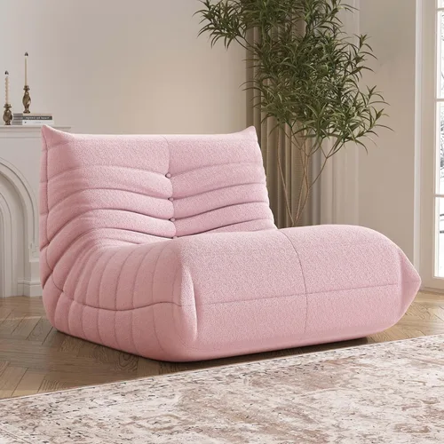 Vista 30 de YVDNHP Puf de espuma viscoelástica, sofá Fireside Togo con almohada