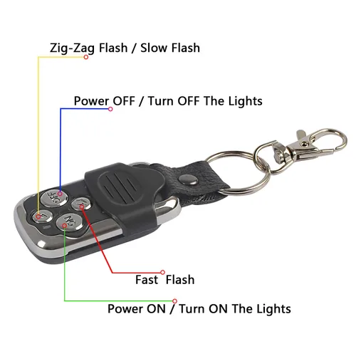 Vista 4 de Arnés de cableado de control remoto de barra de luz LED, kit de arnés de cableado de control remoto inalámbrico Jihe para barra de luz LED, luz