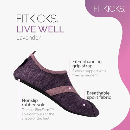 Vista 2 de FITKICKS Zapatos de agua deportivos plegables para mujer, estilo de vida activo, minimalistas, descalzos, para yoga